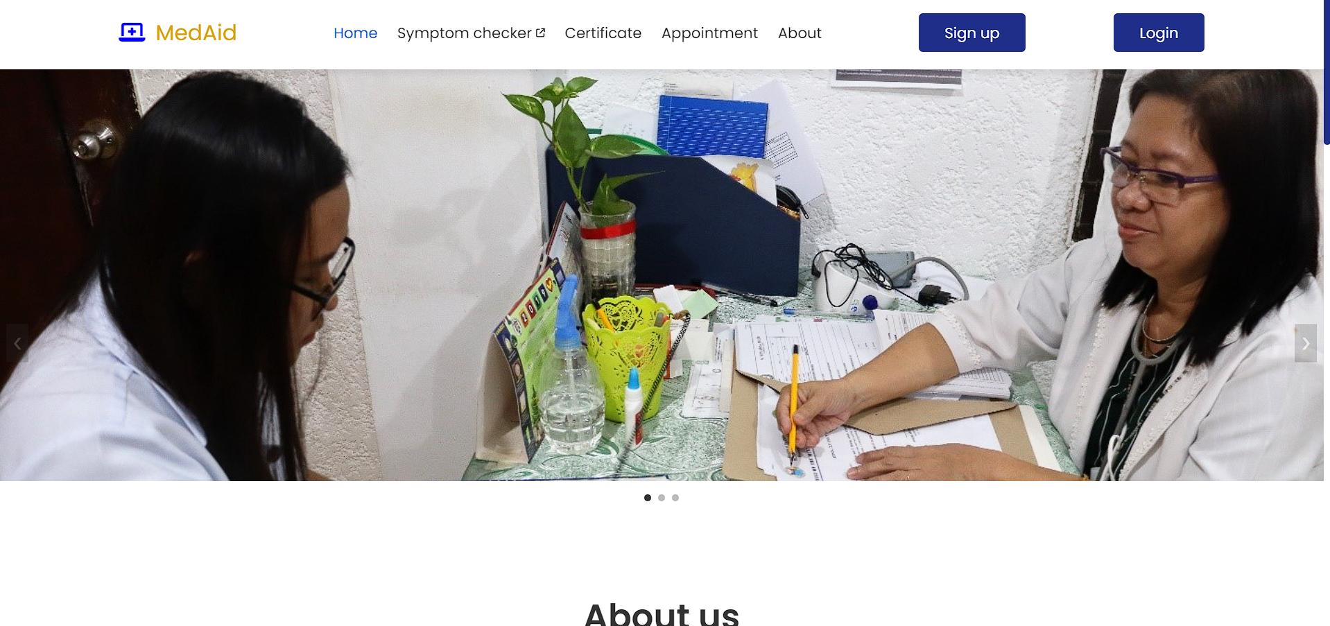 MedAid: Symptom Checker